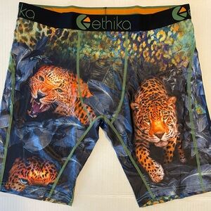 New Ethika Boxer Size: L Large Staple Fit Tiger Mens Blue Green Orange
